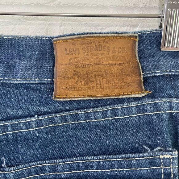 Vintage Levi’s 573 Mom High Waisted Creased Jeans Size 9 - Picture 6 of 10